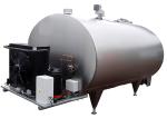 Horizontal Milk Cooling Stainless Steel Storage Tank , Stainless Steel Pressure