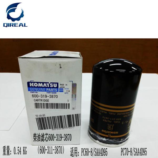 Buy cheap PC60-8 PC70-8 Excavator SAA4D95LE Diesel Engine Fuel Filter 600-319-3870 from wholesalers