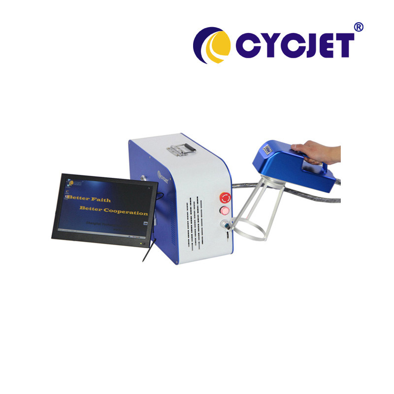 Buy cheap Portable Handheld Fiber Laser Engraver D100 Handheld Laser Printer from wholesalers