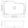 Buy cheap 34"L X 20"W Ss Single Bowl Sink , Single Bowl Commercial Sink No Faucet from wholesalers