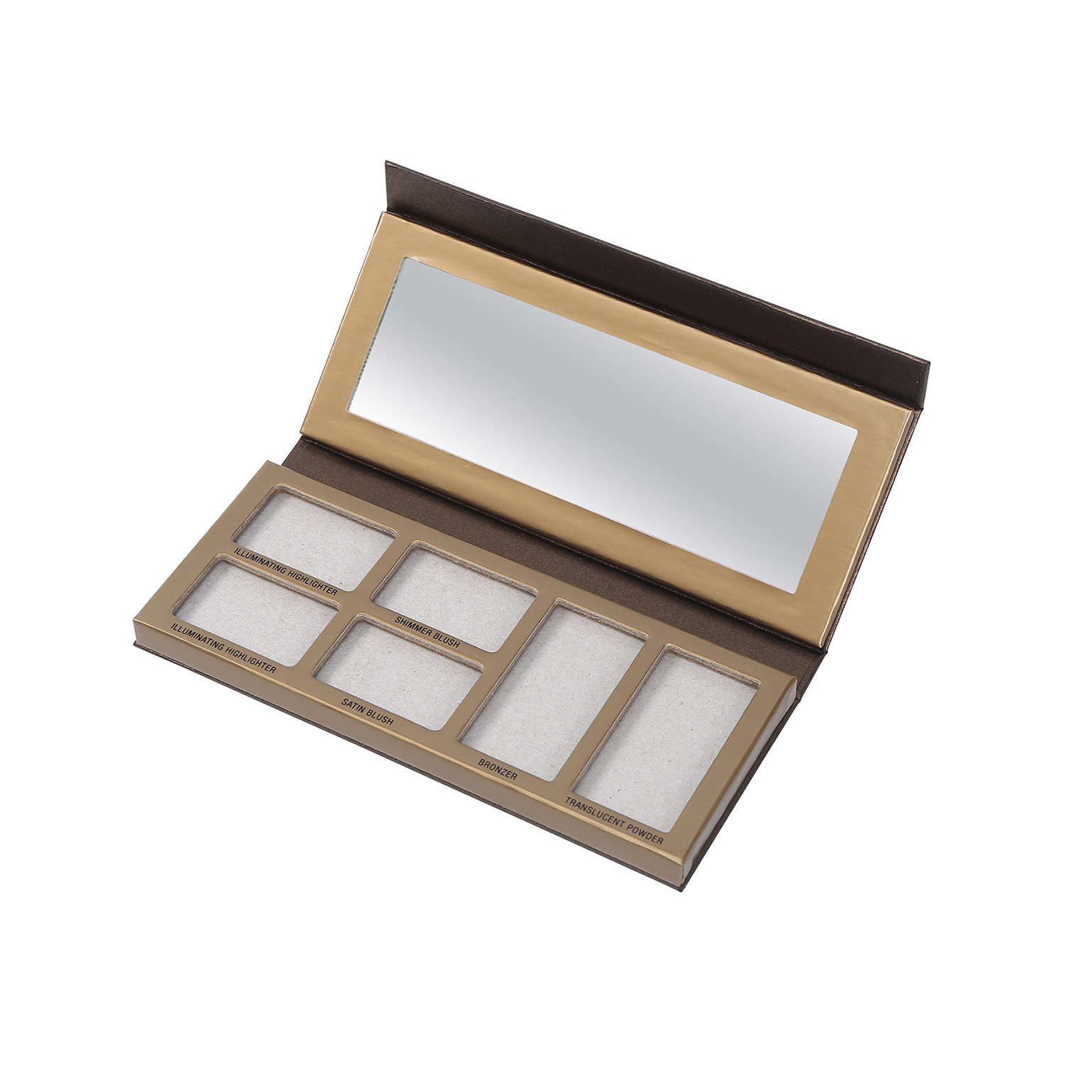 Embossed Highlight Contour Palette 6 Positions Private Label Makeup Palette