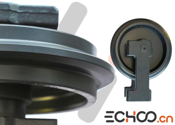 Buy cheap High Hard Komatsu PC25 Excavator Idler Wheel / Black Komatsu Idler Long Life from wholesalers