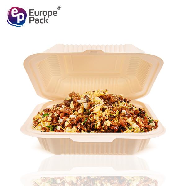 Buy cheap Corn starch 900ml takeaway biodegradable microwave food container plastic from wholesalers