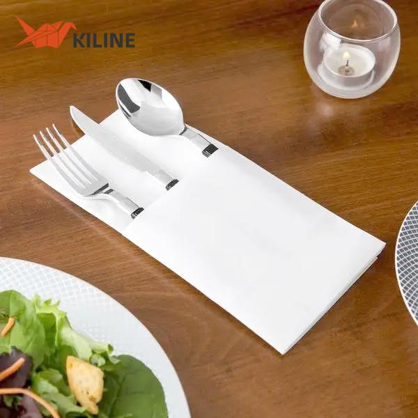 Buy cheap Disposable Folding Paper Napkins Pocket Cloth Style For Party And Bathroom Decor from wholesalers