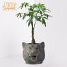 Buy cheap 44x40x38cm Clay Flower Pots Antique Bronze Plant Lion Statue Tabletop Planter from wholesalers