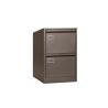 Buy cheap Black Roller Metal Home Office Furniture 2 Drawers File Cabinet from wholesalers
