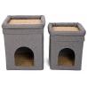 Buy cheap Cat Climbing Frame Folded Double Cool Cat Litter Cathole Platform Luxurious and Comfortable from wholesalers