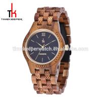 Buy cheap Luxury wood case watch laser line band Koa wood fold buckle steel wood watch product