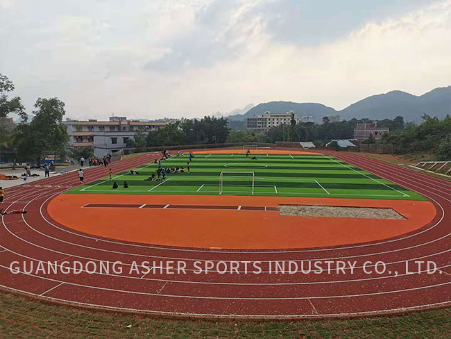 Shock Absorbing Tartan Running Track Material Indoor 13mm Thickness
