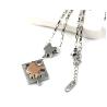 Buy cheap Couple necklace with Stainles Steel Materials, Lovers Puzzle Pendant Necklace from wholesalers