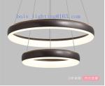 Warm White Home LED Lamp Round Iron Simple Coffee Color Or White
