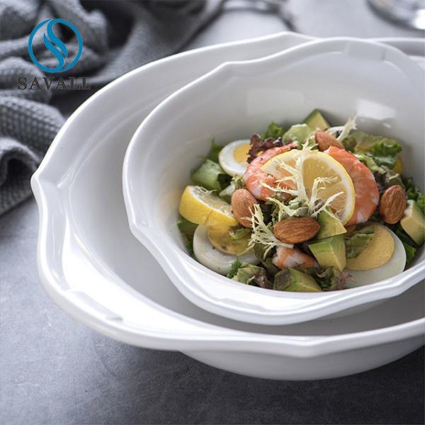 Buy cheap Thick Glaze A Grade Porcelain Bowls For Salad Steak from wholesalers