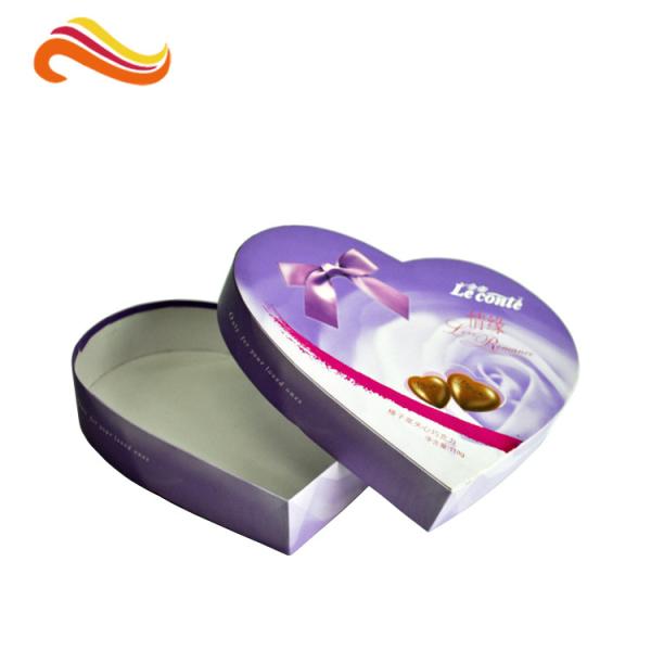 Heart-Shape Lecote Chocolate Gift Packaging Boxes With Food Grade Printing ,