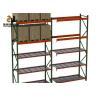 Buy cheap 100-120kg/Layer Light Duty Storage Rack , Warehouse Powder Coated Steel Rack from wholesalers