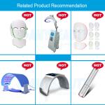 3 Colors LED Light Skin Mask Transparent , Rechargeable pdt light therapy device
