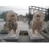Buy cheap BSCI Life Size Driveway Marble Statue Of A Lion from wholesalers