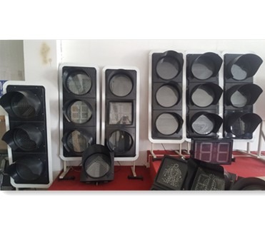 Circle Or Square 400mm Traffic Signal Light Red Yellow Green 220VAC