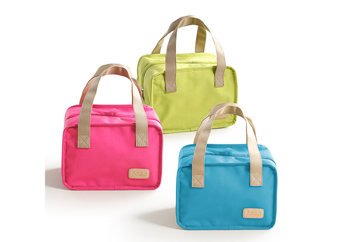 Insulated Lunch Cooler Bags 8mm PE Sponge 21x15x15 CM With Shoulder Strap