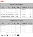 IP65 square led downlight COB outdoor downlight & downlight recessed for home