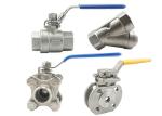 304 316 Ss Sanitary Compact Ball Valve NPT Thread With Spiral Wound Gasket
