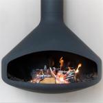 800mm Hanging Indoor Heaters Ceiling Mounted Suspended Wood Burning Fireplace