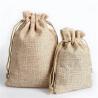 Buy cheap Gunny Burlap Fabric Drawstring Dust Bag Linen Pouch Personalised from wholesalers