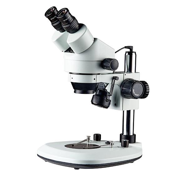 Buy cheap Stereo microscope zoom mag 7X-45X pole stand Top and bottom LED light pair clips from wholesalers