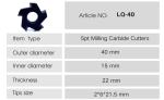 Scarifier Parts & Accessories 5 Pt Tungsten Carbide Cutters For Milling