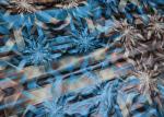 0.1 Mm Fake Leather Fabric Brown Diamond Printed For Clothing Fabric
