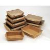 Buy cheap Disposable Brown Kraft Takeaway Lunch Box With PET Lid from wholesalers