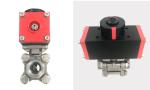 wuxi pneumatic actuator 90 degree air rotary actuator control ball valves