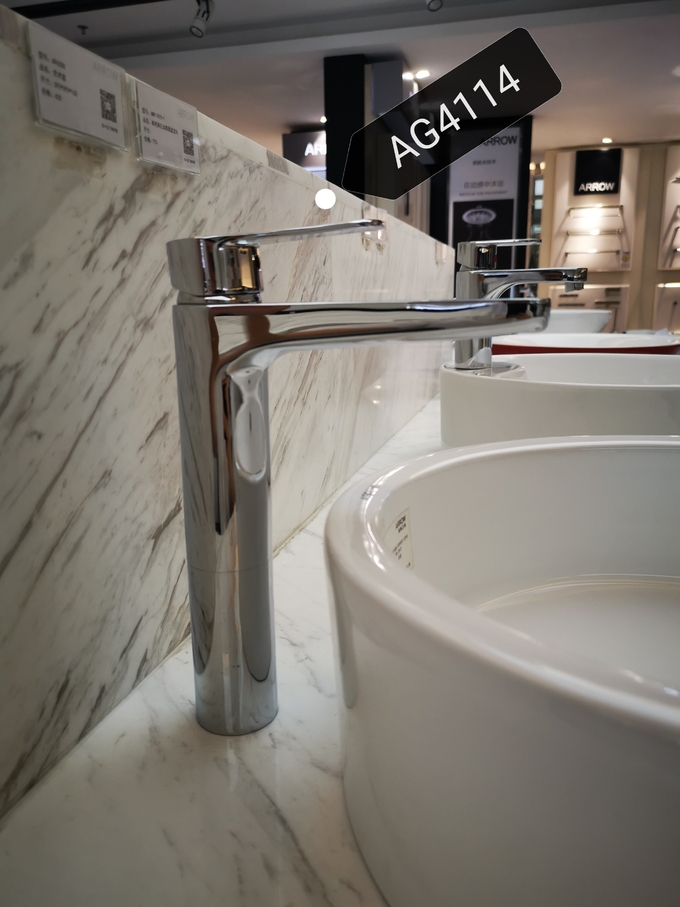 Brass Chrome Faucets Single Handle High Wash Basin Faucet Mixer Taps for Lavatory Bathroom
