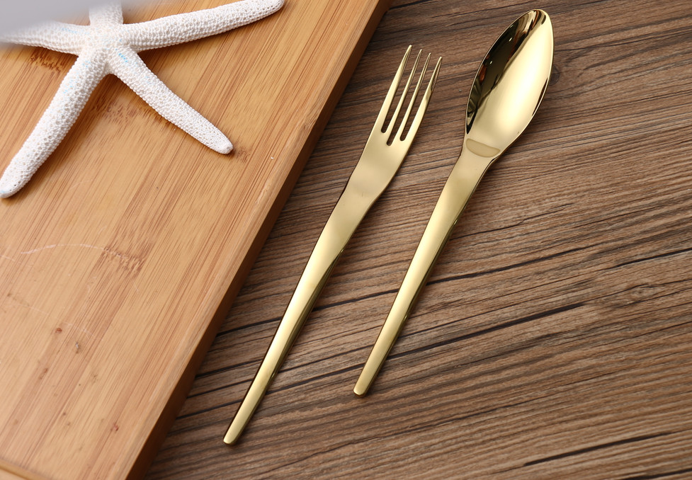 Mirror Polish With Hand Polish Silver Color Cutlery Set Stainless Steel Silveware Set