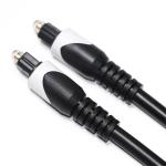 White&Toslink Digital Cable OD4.0 Optic Fiber Cable Plated LSZH PVC Shelter