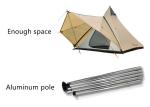 White Cotton Canvas Outdoor Camping Tents Indian Teepee Yurt Tent 320X260X200CM