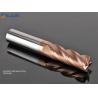 Buy cheap Durable 4 Flutes Tungsten Carbide End Mill HRC55 1-8mm AlTiN Coating from wholesalers