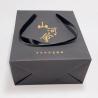 Buy cheap Coffee / Gift Kraft Paper Bags Grocery Shopping With Gold Foil Stamp Logo from wholesalers