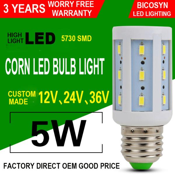 Buy cheap 5W LED Corn COB Bulb E26 E27 5730 SMD LED Lamp Bulb (40w Incandescent Bulbs Equivalent), 360° Lighting, Non-Dimmable from wholesalers