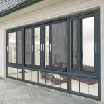 Broken Bridge Profile Aluminum Double Glazed Sliding Windows for Commercial