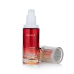 40ml Luxury Red Gold Gradient Glass Lotion Frosted Cosmetic Bottles With Pump