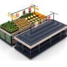 Buy cheap 3 Tier Supermarket Fruits And Vegetables Display Racks Shelf Units Food Equipment from wholesalers