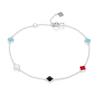 Buy cheap 18cm 1.1g Four Leaf Bracelet Mermaid Tail Cubic Zirconia Bracelet SGS from wholesalers