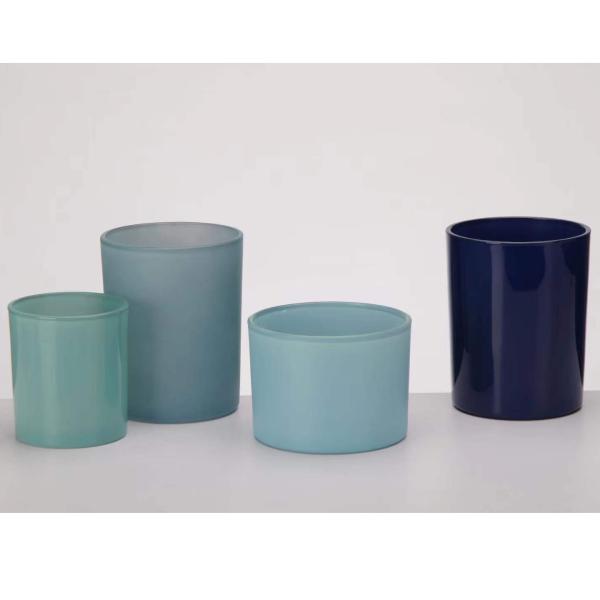 Buy cheap Short Cylinder Votive Candle Holders Frosted Soda Lime Glass from wholesalers