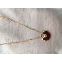 Buy cheap XS Model High End Custom Jewelry Amulette De Necklace 18K Rose Gold Carnelian product