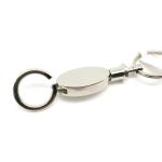 MOQ 500 Metal Keychain Holder with Zinc Alloy and