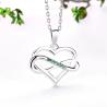 Buy cheap YASVITTI ODM OEM 925 Sterling Silver Sparkling Heart Necklace 5A Zirconia Rhodium Plated Hollow Necklace Pendant Jewelry from wholesalers