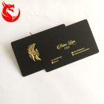 Stainless Steel Matte Black And Gold Business Cards Different Background Coated