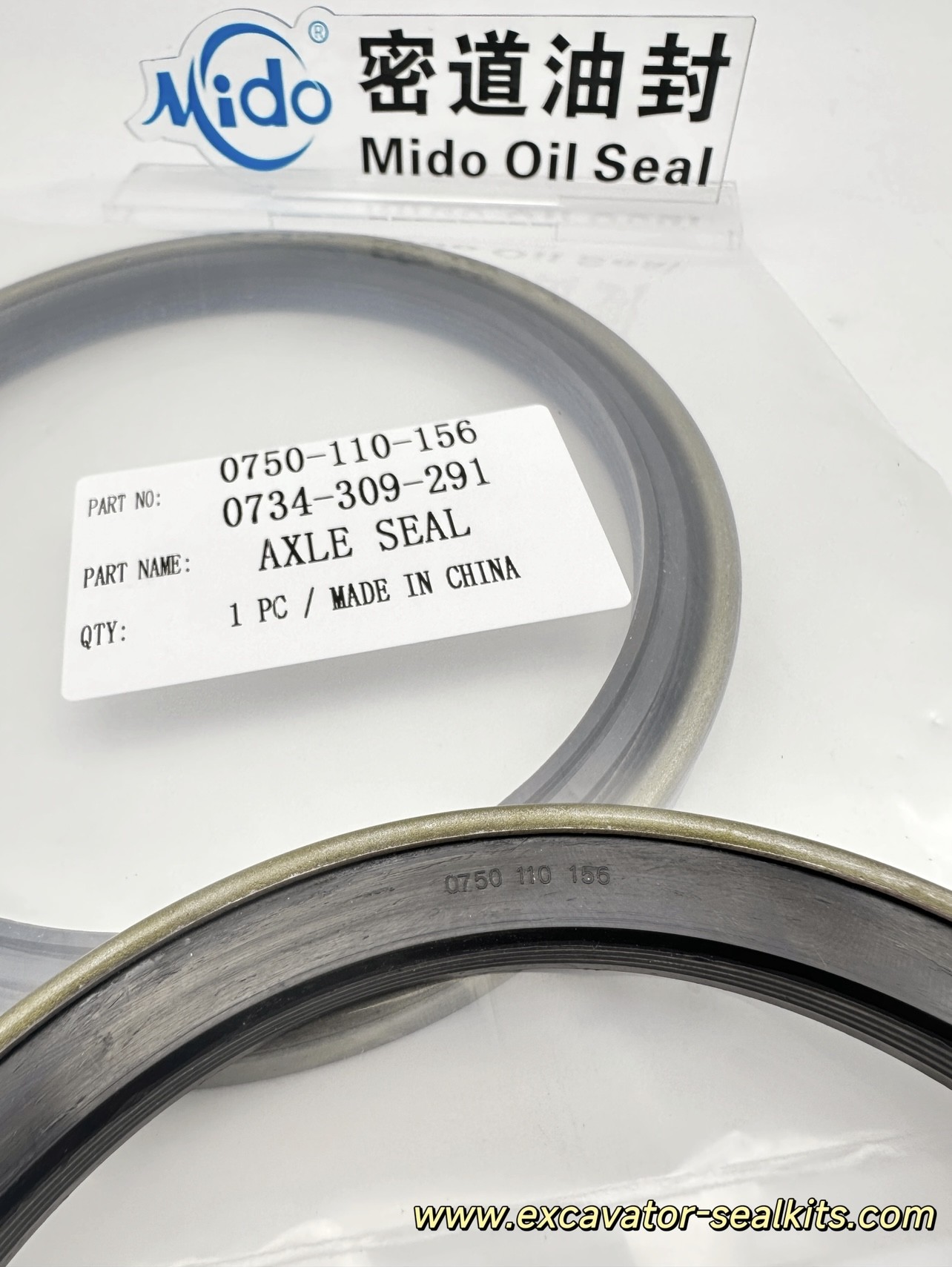0734-309-422｜High-Wear Resistant Excavator Axle Shaft Seal
