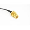 Buy cheap SMA Female Right Angle RF Cable Assemblies RG174/U Gold Plated from wholesalers