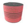 Buy cheap 3 Inch Sofa Elastic Webbing 70mm Width Red 50%-60% Elongation With Black Lines from wholesalers